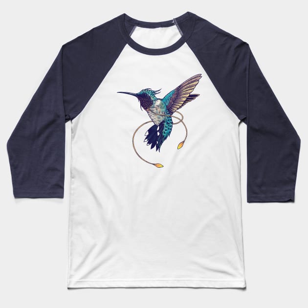 Hummingbird Baseball T-Shirt by MatMiller